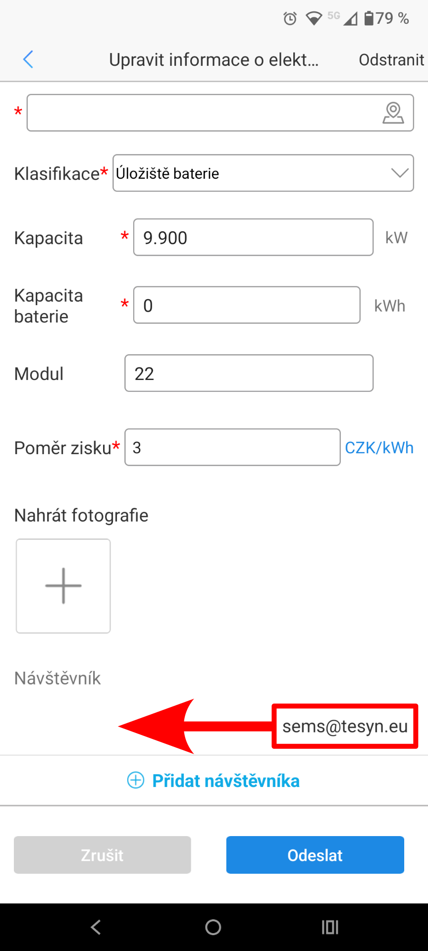Seznam návštěvníků s účtem služby SOWA